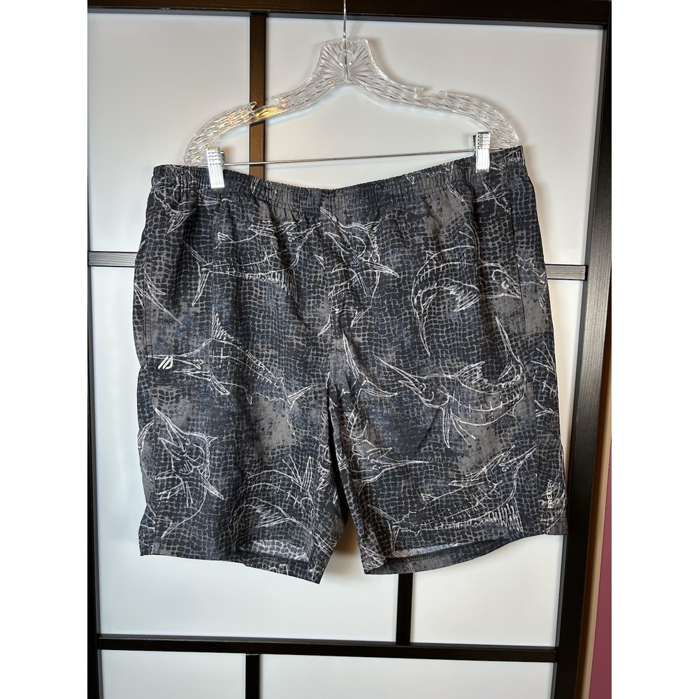 Eddie Bauer Tidal II Short Carbon Swimming Trunks Mens XL Mesh Lined